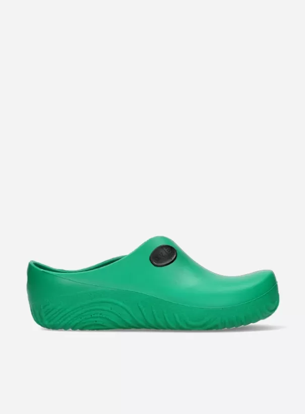 Klompen<Wolky OK Clog-Klomp groen fluor PU