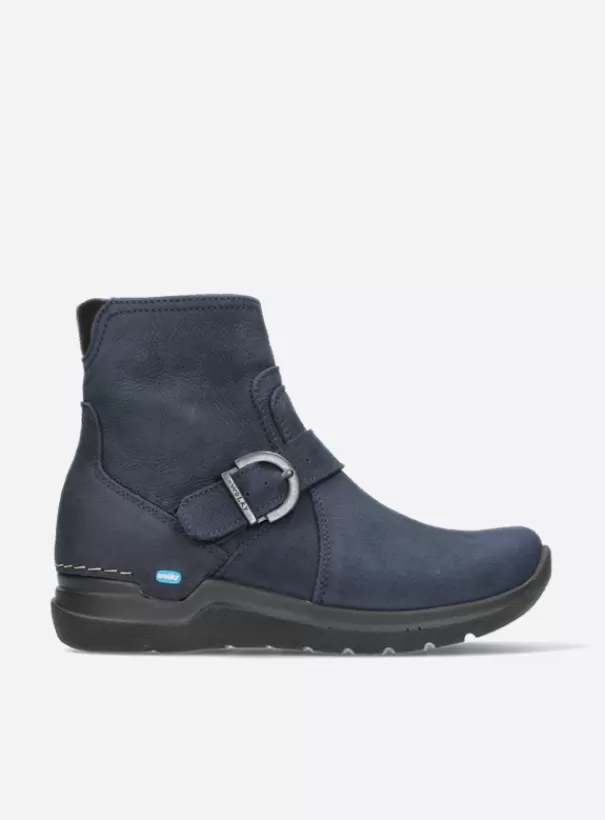 Hielspoor | Wandelschoenen<Wolky Okay blauw nubuck