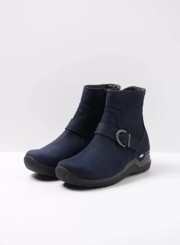 Hielspoor | Wandelschoenen<Wolky Okay blauw nubuck