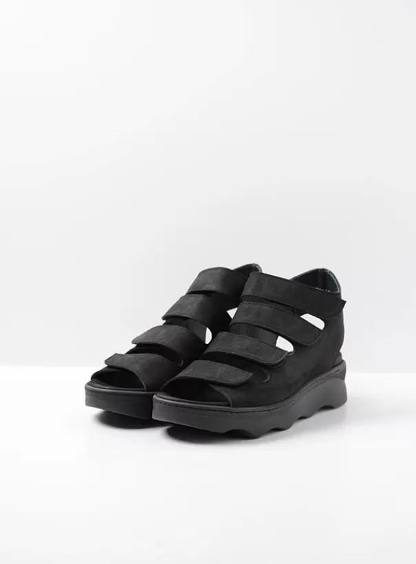 Sandalen<Wolky Oro zwart nubuck