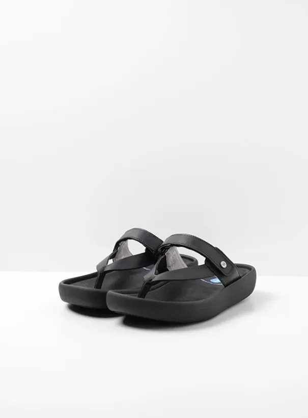 Slippers | Voorjaar/zomer 2024<Wolky Peace zwart leer