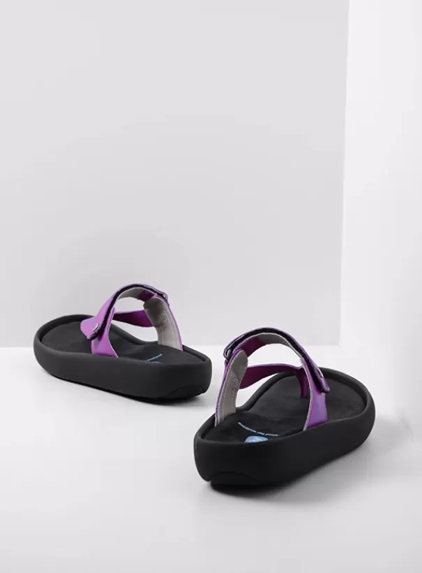 Slippers | Voorjaar/zomer 2024<Wolky Peace fuchsia leer