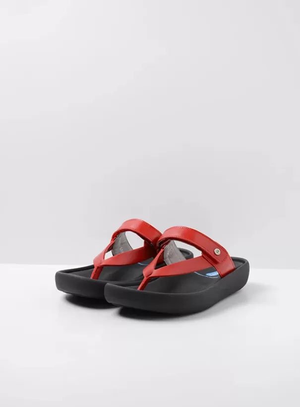 Slippers | Voorjaar/zomer 2024<Wolky Peace rood leer