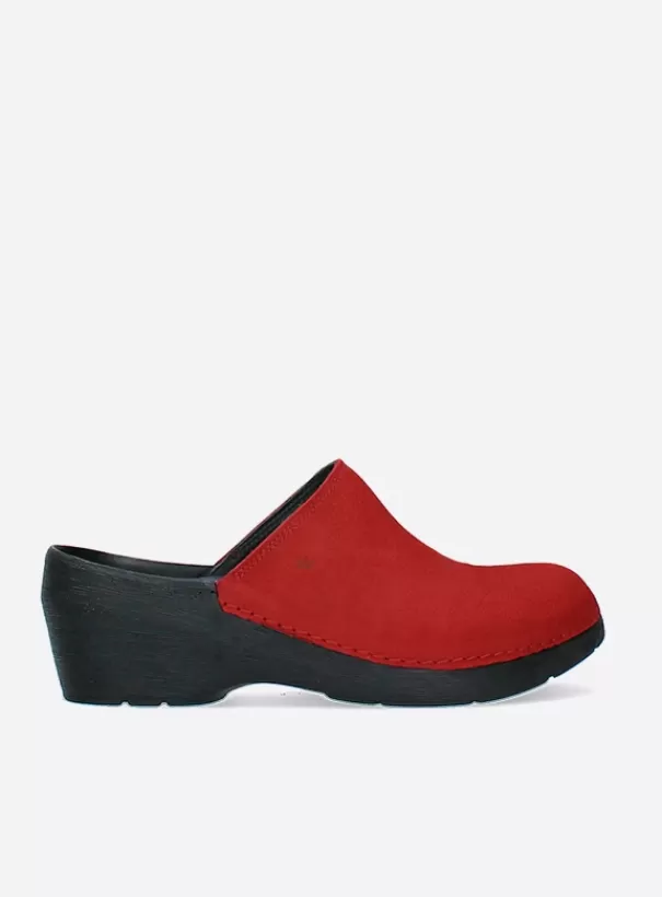 Klompen | Voorjaar/zomer 2024<Wolky PRO-Clog rood nubuck