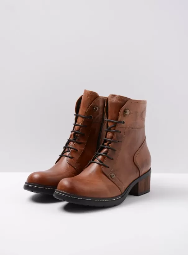 Biker boots | Laarzen<Wolky Red Deer cognac leer