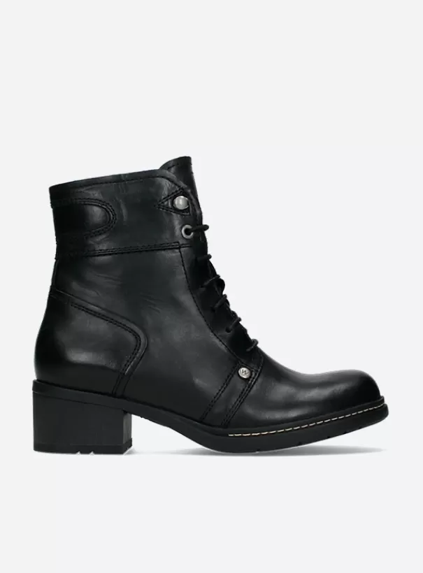 Biker boots | Laarzen<Wolky Red Deer CW zwart leer