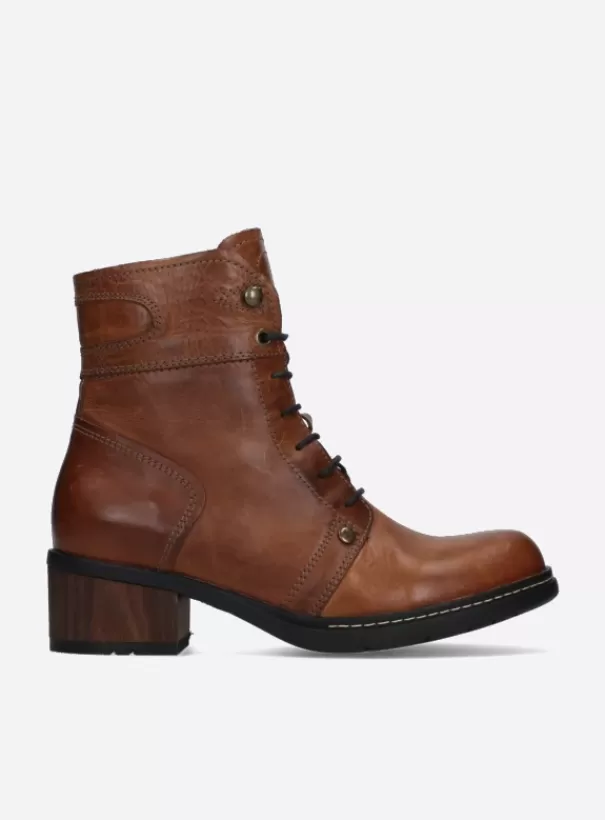 Volle voeten | Biker boots<Wolky Red Deer XW cognac leer