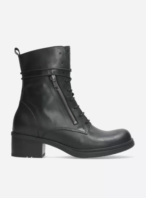 Biker boots | Laarzen<Wolky Rimbley zwart leer