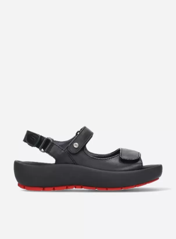 Sandalen<Wolky Rio zwart leer