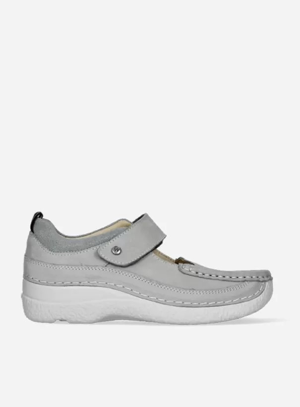 Bandschoenen<Wolky Roll Combi licht grijs nubuck