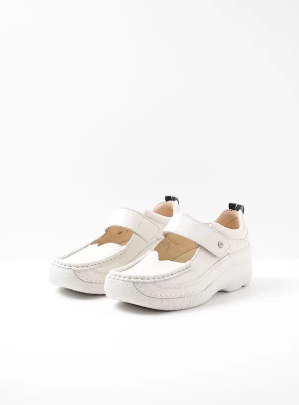 Bandschoenen | Voorjaar/zomer 2024<Wolky Roll Combi creme wit leer