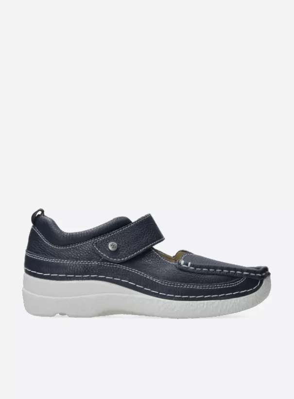 Bandschoenen | Voorjaar/zomer 2024<Wolky Roll Combi blauw leer