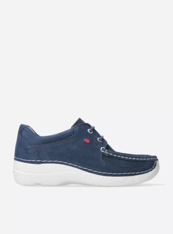 Veterschoenen<Wolky Roll Shoe denim nubuck