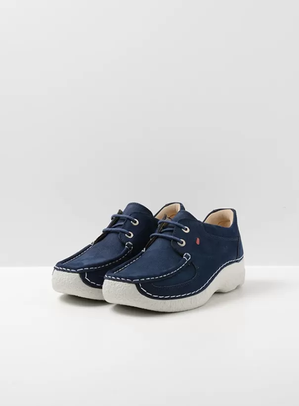 Veterschoenen<Wolky Roll Shoe denim nubuck