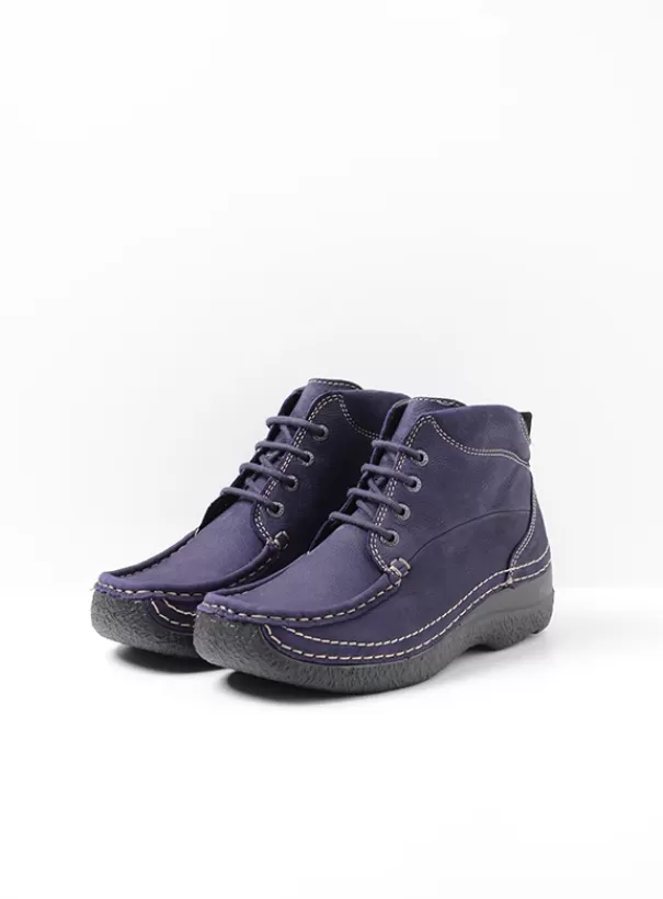 Hielspoor | Veterschoenen<Wolky Roll Shoot paars nubuck