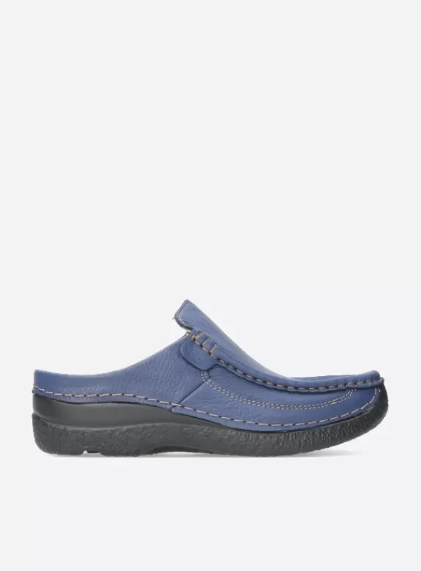 Slippers | Klompen<Wolky Roll Slide sky-blue leer