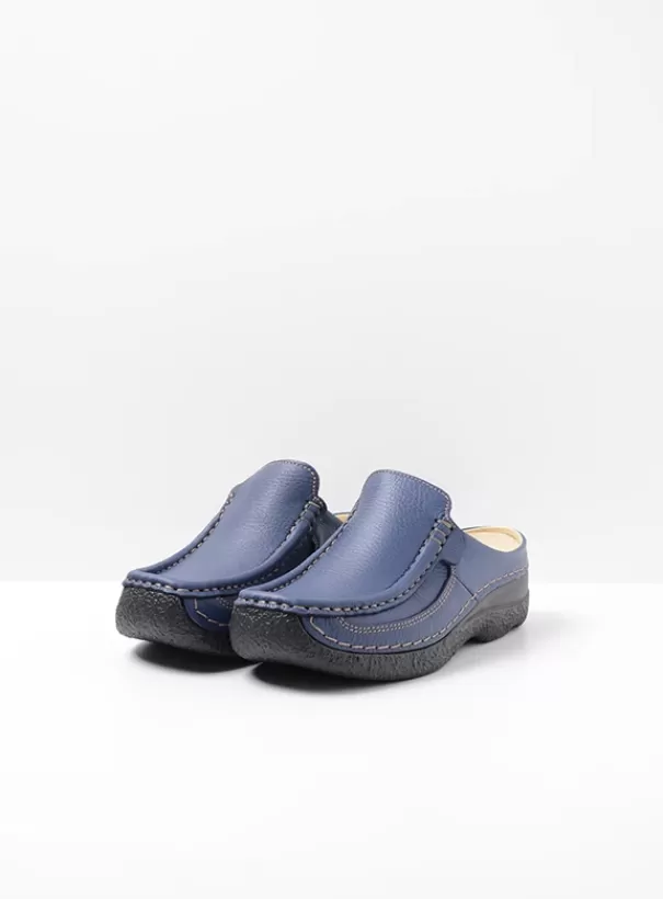 Slippers | Klompen<Wolky Roll Slide sky-blue leer