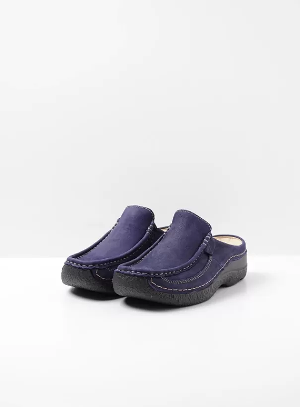 Slippers | Klompen<Wolky Roll Slide paars nubuck