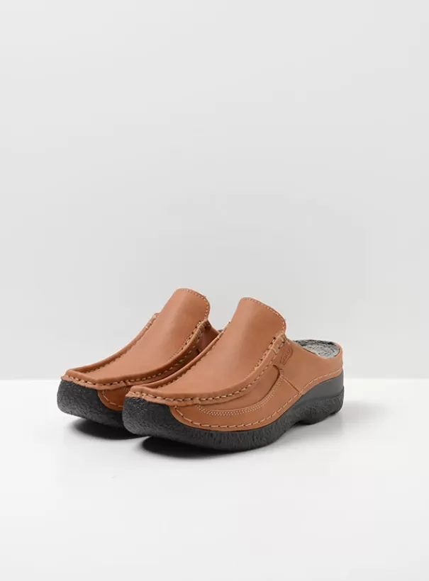 Slippers | Klompen<Wolky Roll Slide Vegan cognac