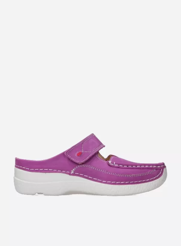 Hielspoor | Slippers<Wolky Roll Slipper fuchsia nubuck