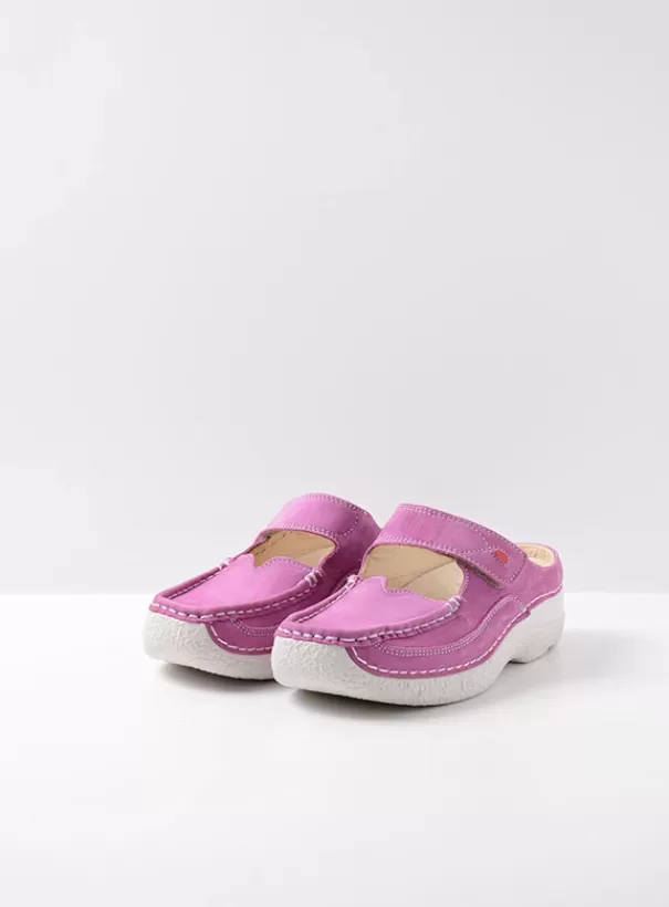 Hielspoor | Slippers<Wolky Roll Slipper fuchsia nubuck