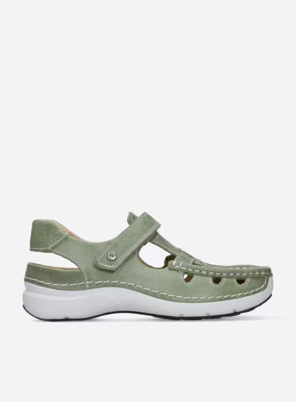 Sandalen | Voorjaar/zomer 2024<Wolky Rolling Sun lichtgroen leer