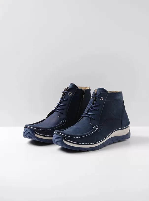 Veterschoenen | Voorjaar/zomer 2024<Wolky Salado denim nubuck