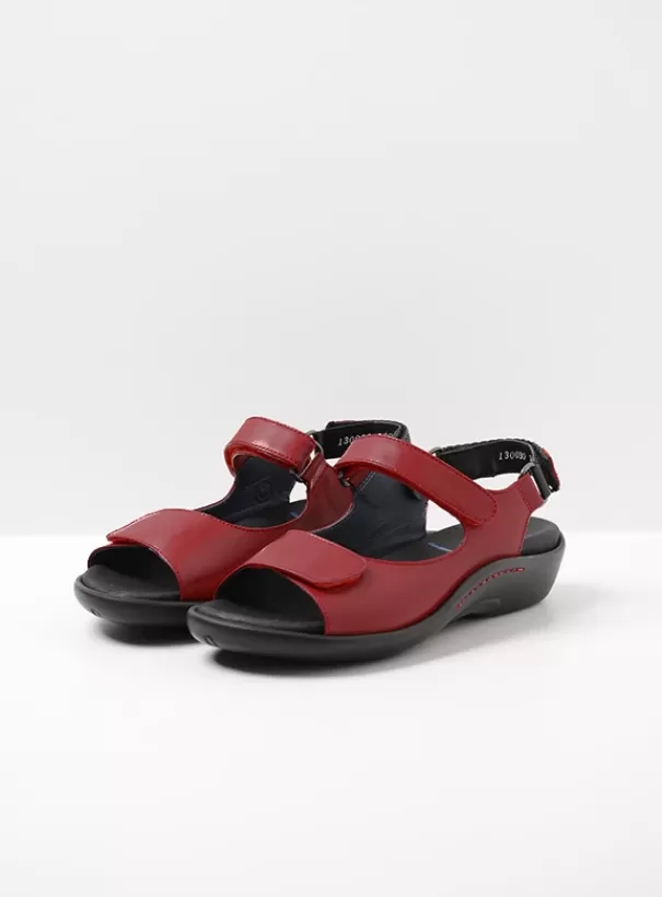 Sandalen<Wolky Salvia rood leer