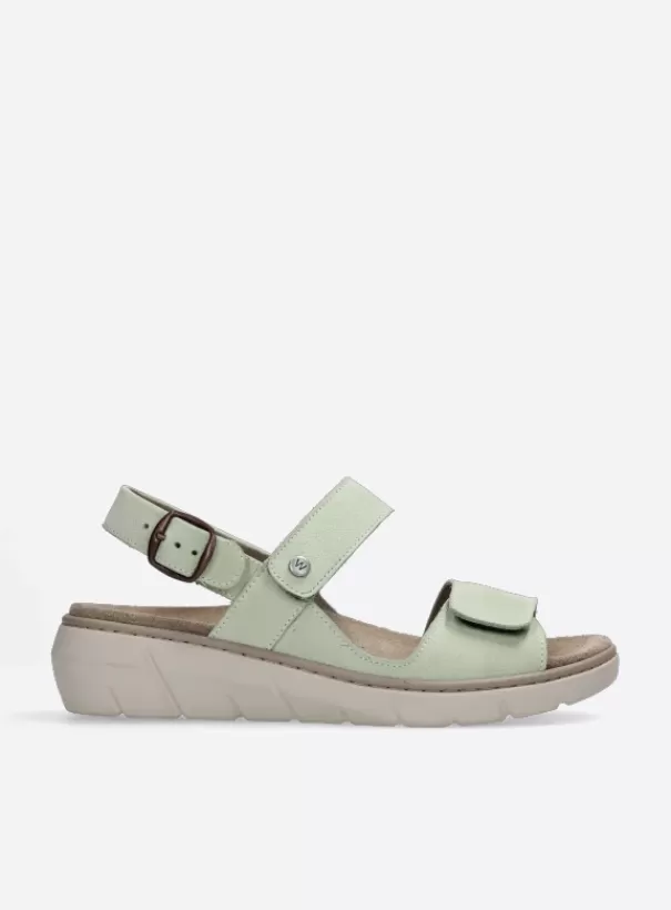 Sandalen | Voorjaar/zomer 2024<Wolky Santorini lichtgroen nubuck