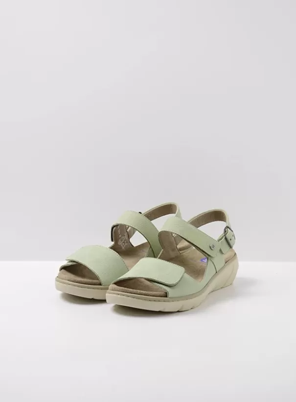 Sandalen | Voorjaar/zomer 2024<Wolky Santorini lichtgroen nubuck