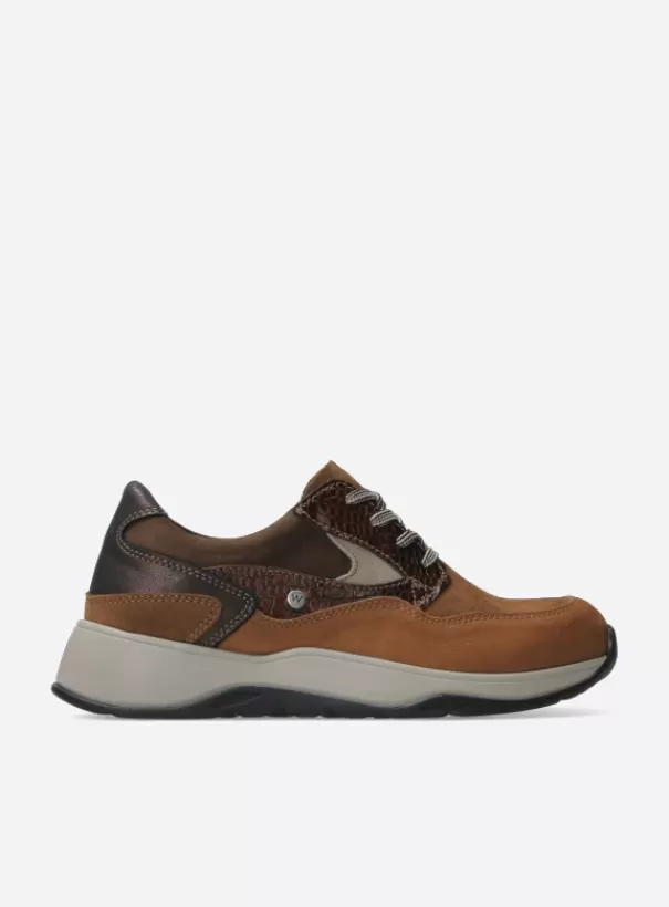 Wandelschoenen | Sneakers<Wolky Sappho cognac combi leer