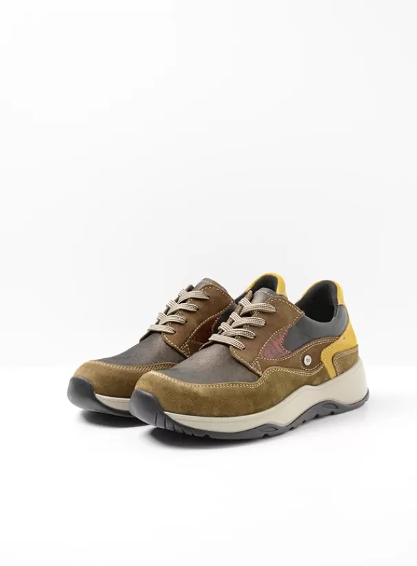 Wandelschoenen | Sneakers<Wolky Sappho donker taupe combi leer