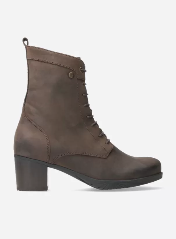 Biker boots<Wolky Sarah donkerbruin nubuck