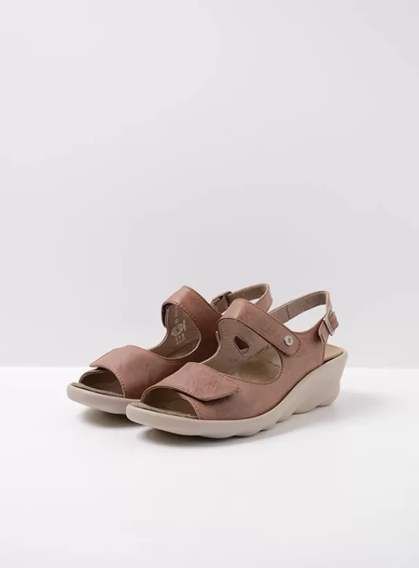 Sandalen<Wolky Scala middenbruin leer