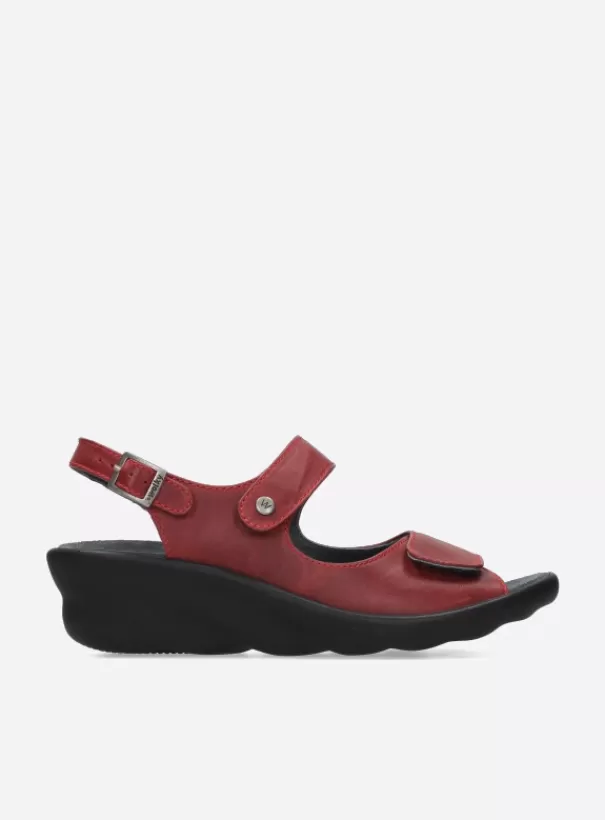 Sandalen<Wolky Scala rood leer