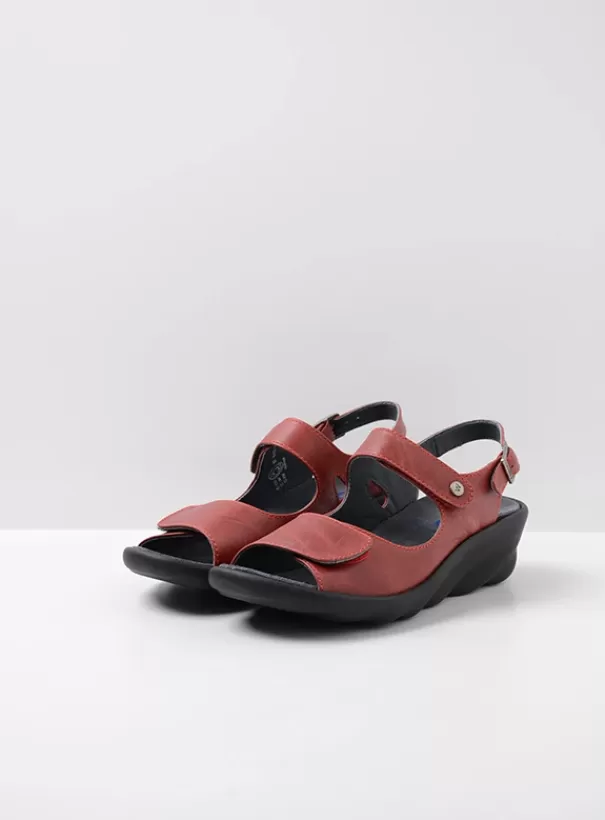 Sandalen<Wolky Scala rood leer