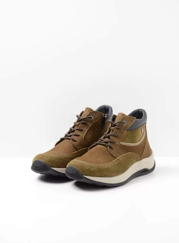 Wandelschoenen | Veterschoenen<Wolky Scone taupe combi leer