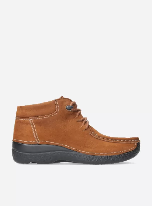 Veterschoenen<Wolky Seamy Moc cognac nubuck