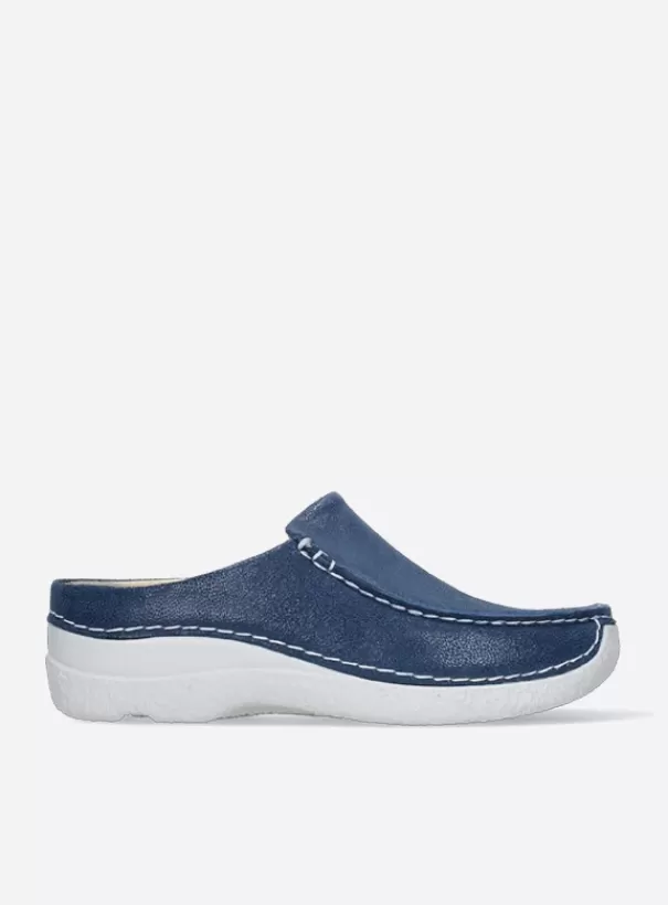 Slippers | Klompen<Wolky Seamy Slide denim nubuck