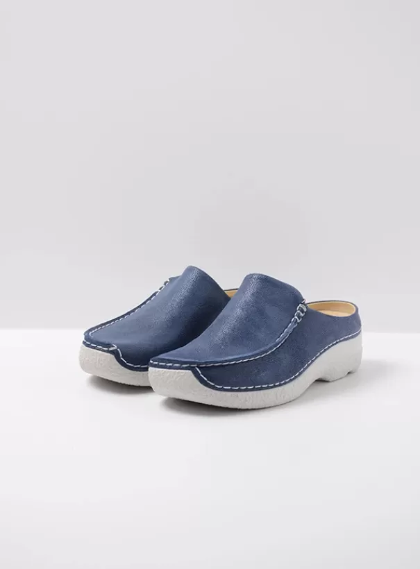 Slippers | Klompen<Wolky Seamy Slide denim nubuck