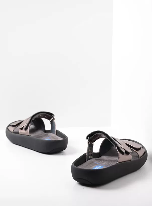 Slippers | Voorjaar/zomer 2024<Wolky Sense brons leer