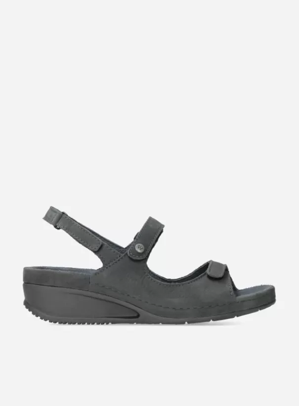 Sandalen<Wolky Shallow grijs nubuck