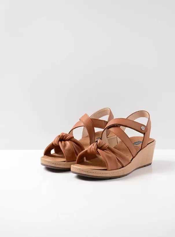 Sandalen | Voorjaar/zomer 2024<Wolky Sisal cognac leer