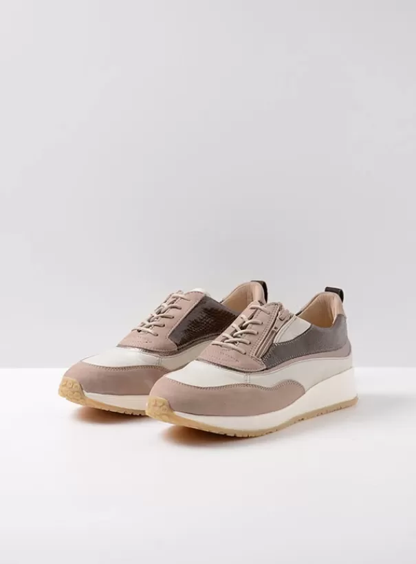 Sneakers | Veterschoenen<Wolky Sprint safari combi leer