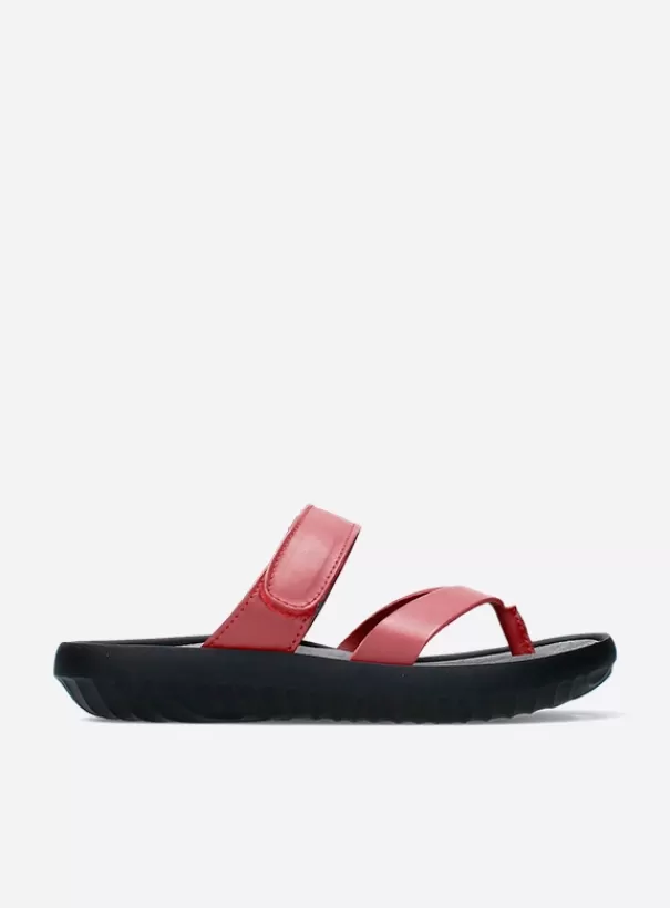 Slippers | Voorjaar/zomer 2024<Wolky Tahiti rood leer