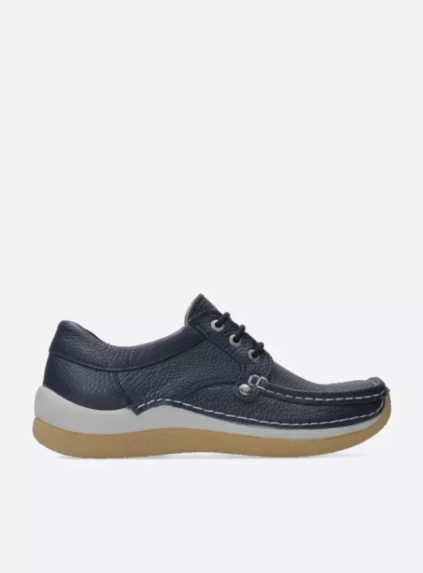 Sneakers | Veterschoenen<Wolky Taranta blauw leer