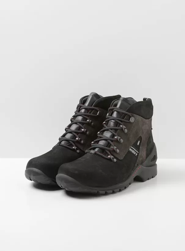 Wandelschoenen | Veterschoenen<Wolky Traction WP zwart nubuck