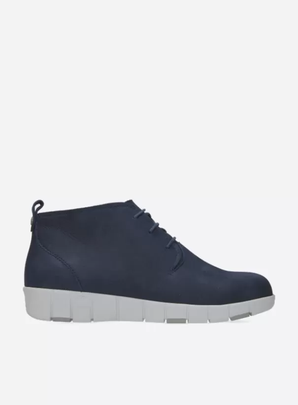 Hallux Valgus | Veterschoenen<Wolky Vida HV blauw zomer nubuck