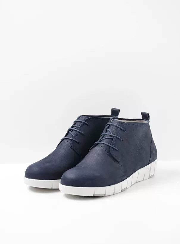 Hallux Valgus | Veterschoenen<Wolky Vida HV blauw zomer nubuck