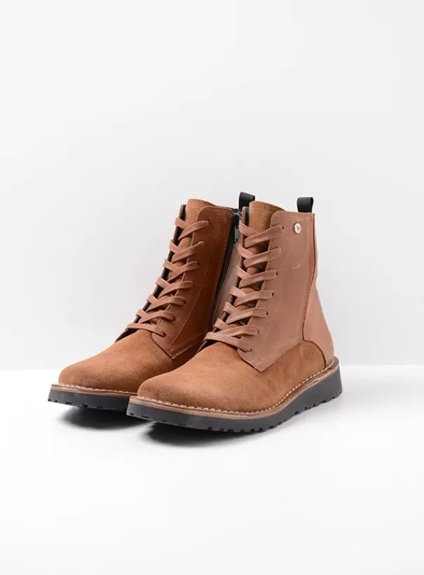 Laarzen<Wolky Wagga Wagga cognac suede